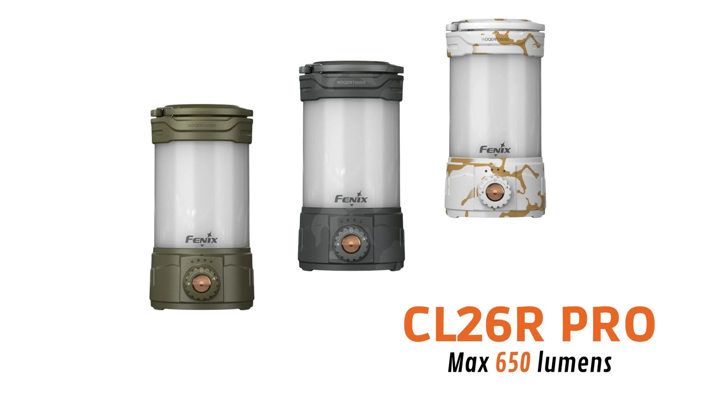 Fenix CL26RPRO - Lanterne de camping portable multifonctions - 650 lumens
