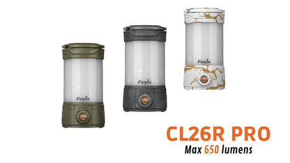 Fenix CL26RPRO - Lanterne de camping portable multifonctions - 650 lumens