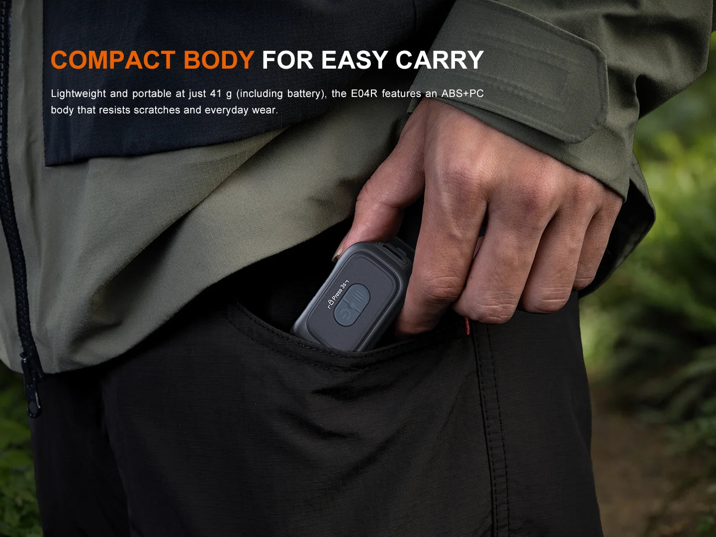 Fenix E04R - Lampe torche EDC compacte - 300 lumens