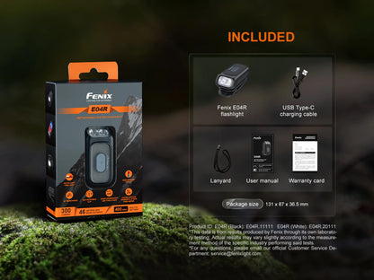 Fenix E04R - Lampe torche EDC compacte - 300 lumens