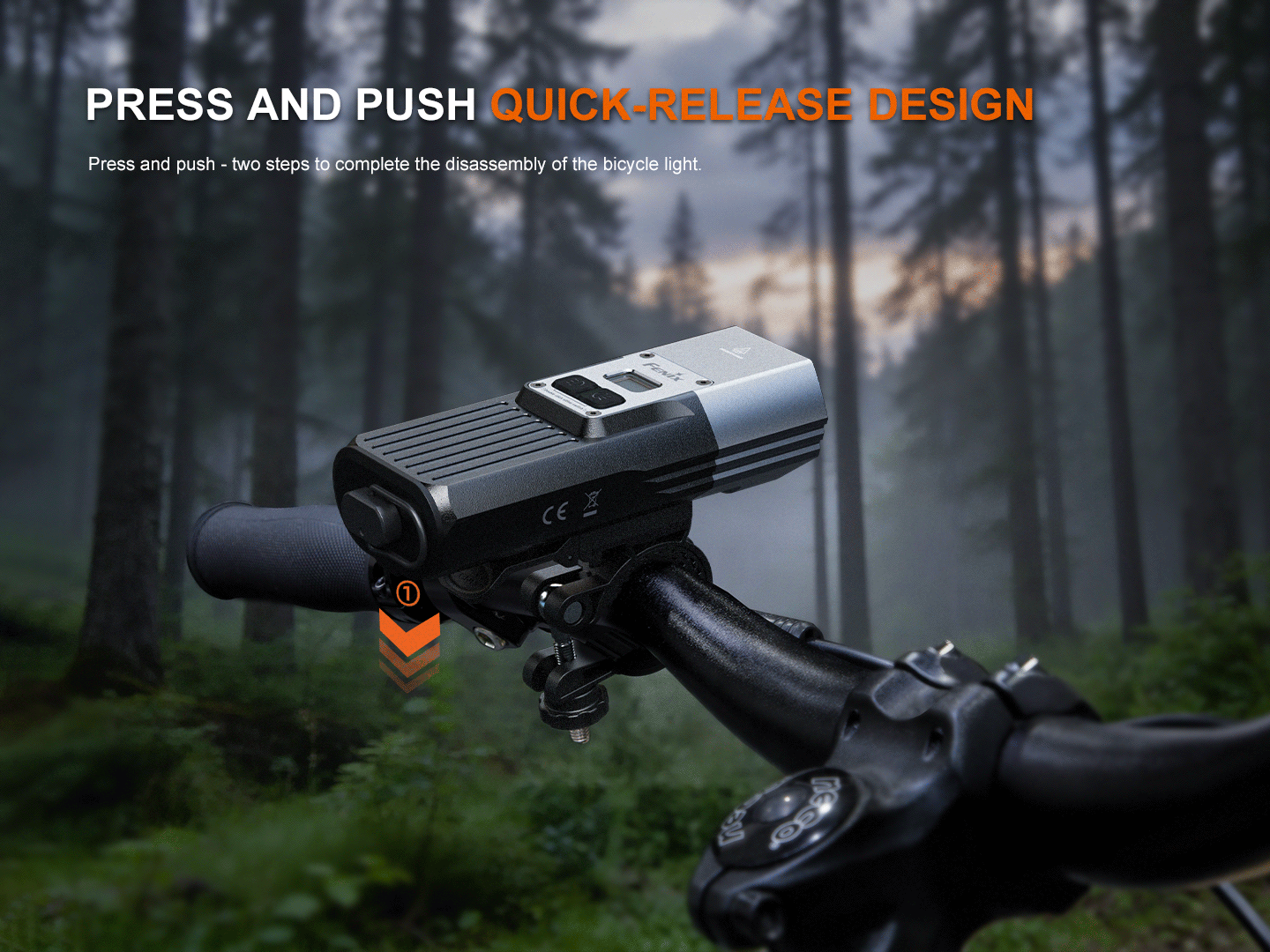 Fenix BC45R - Lampe de vélo haute performance - 3300 lumens