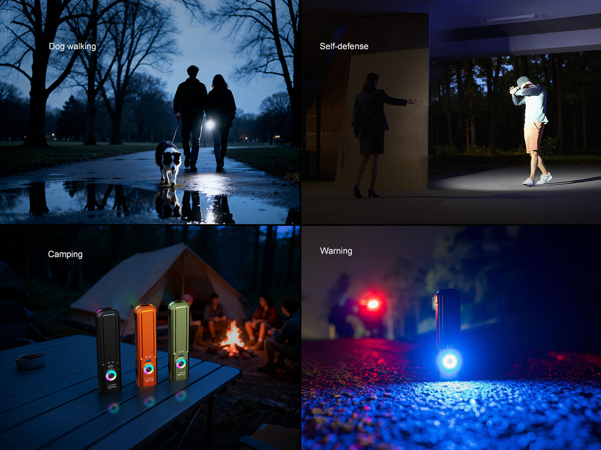 Fenix E06R Pro RG - Lampe torche à trois sources lumineuses et double interrupteur - 1600 lumens