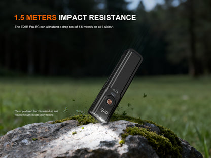 Fenix E06R Pro RG - Lampe torche à trois sources lumineuses et double interrupteur - 1600 lumens