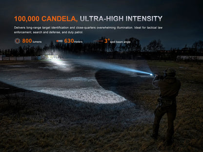 Fenix GL30R - Lampe pour fusil à longue portée et haute puissance - 800 lumens