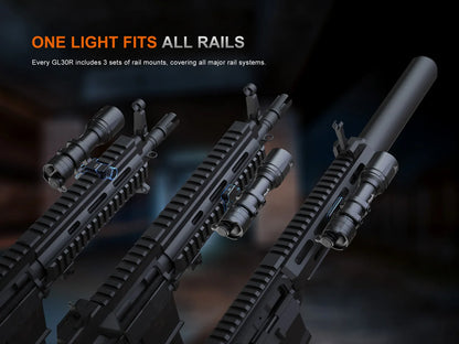 Fenix GL30R - Lampe pour fusil à longue portée et haute puissance - 800 lumens