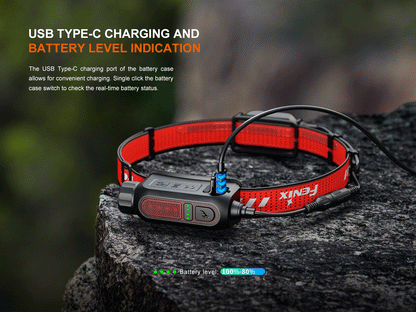 Fenix HP12R-T - Lampe frontale de trail running - 1300 lumens - Rechargeable USB-C
