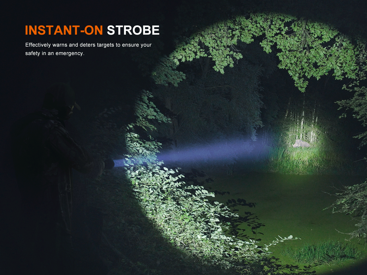 Fenix HT18R V2.0 - Lampe de poche multimodes longue portée - 3700 lumens