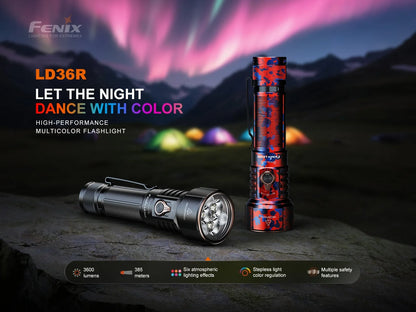 Fenix LD36R - Lampe de poche multicolore haute performance - 3600 lumens