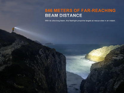 Fenix LR50R V2.0 - Lampe de poche multifonction super lumineuse rechargeable - 18 000 lumens