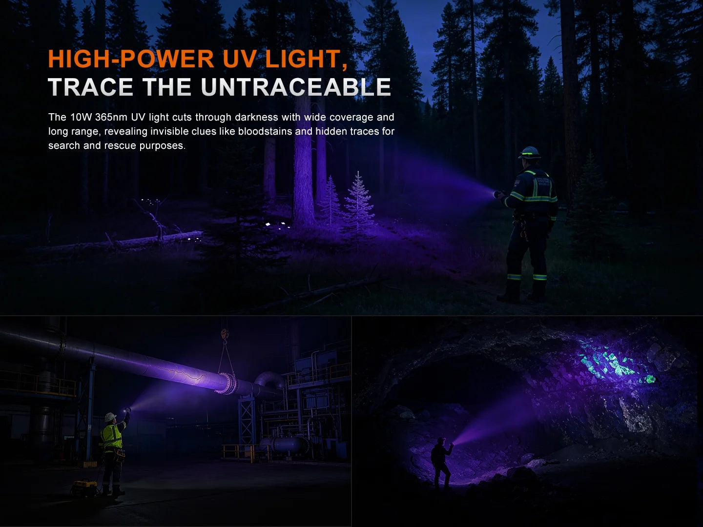 Fenix LR50R V2.0 - Lampe de poche multifonction super lumineuse rechargeable - 18 000 lumens