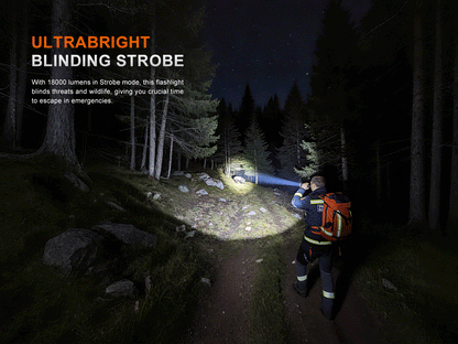 Fenix LR50R V2.0 - Lampe de poche multifonction super lumineuse rechargeable - 18 000 lumens