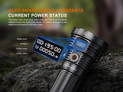 Fenix LR50R V2.0 - Lampe de poche multifonction super lumineuse rechargeable - 18 000 lumens