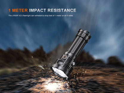 Fenix LR50R V2.0 - Lampe de poche multifonction super lumineuse rechargeable - 18 000 lumens