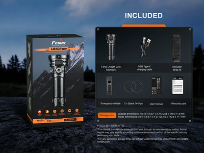 Fenix LR50R V2.0 - Lampe de poche multifonction super lumineuse rechargeable - 18 000 lumens