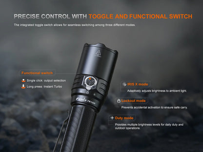 Fenix TK15R - Lampe torche tactique rechargeable système IRIS X - 3200 lumens