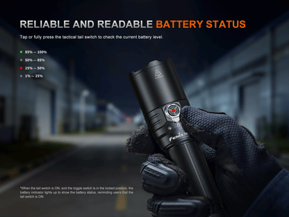 Fenix TK15R - Lampe torche tactique rechargeable système IRIS X - 3200 lumens