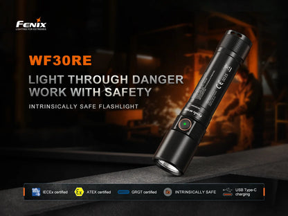 Fenix WF30RE - Lampe torche à sécurité intrinsèque - 300 lumens