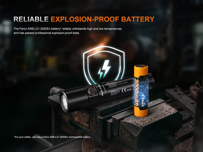 Fenix WF30RE - Lampe torche à sécurité intrinsèque - 300 lumens