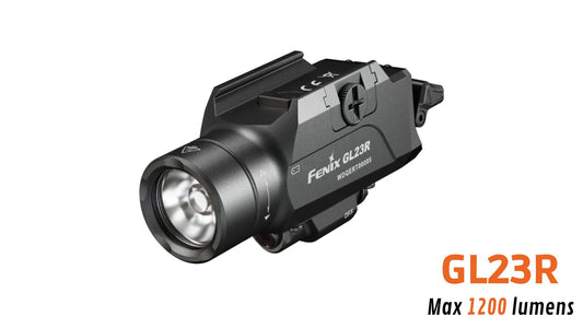 Fenix GL23R - Lampe pour arme rechargeable - Laser vert - 1200 lumens