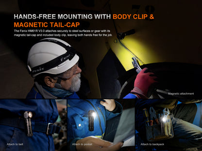 Fenix HM61R V3.0 - 1800 Lumens - Lampe frontale multifonctions