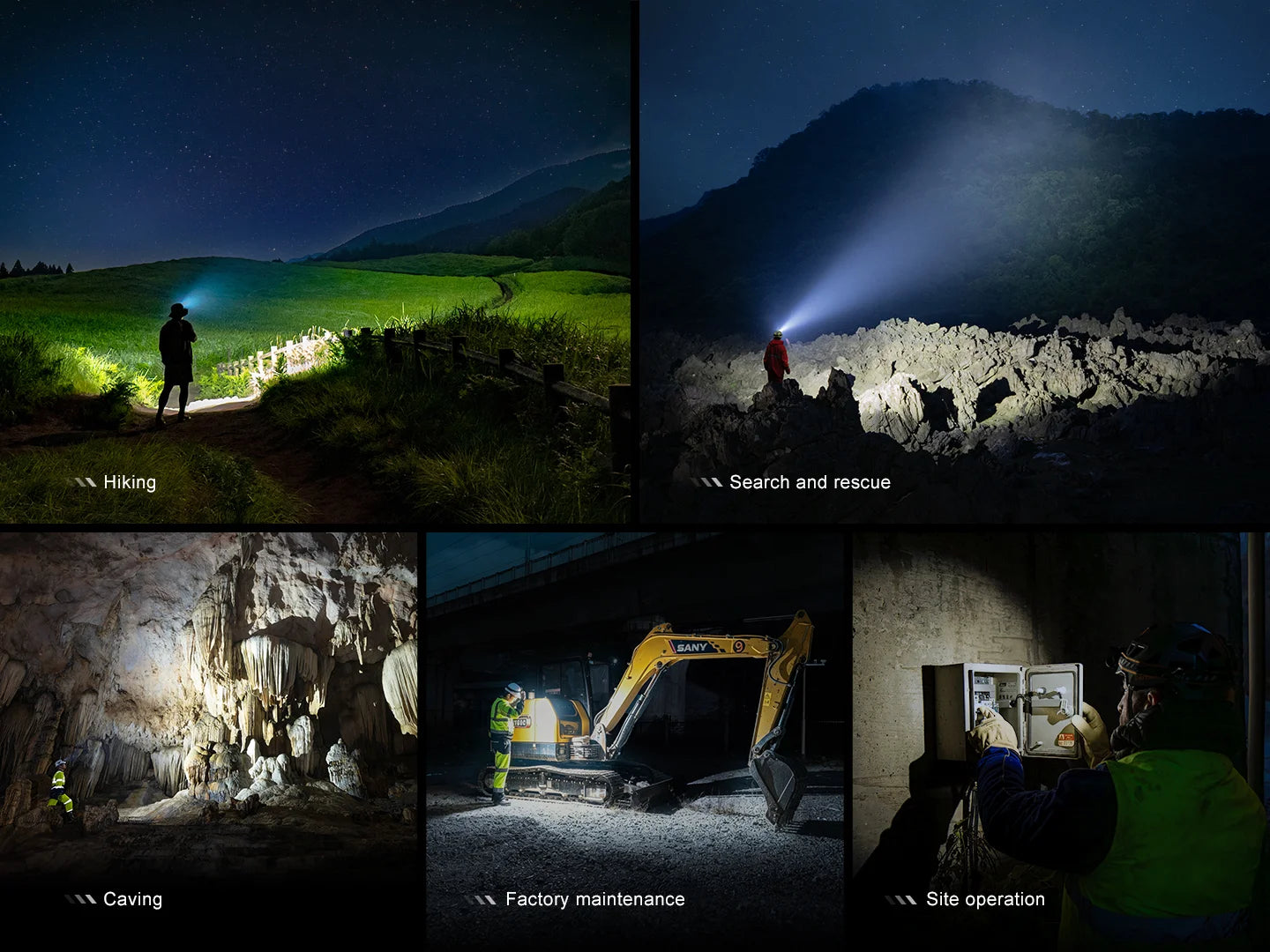 Fenix HM65R V2.0 - Lampe frontale double faisceau - 2200 lumens