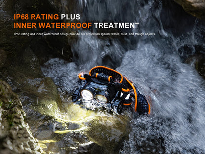 Fenix HM65R V2.0 - Lampe frontale double faisceau - 2200 lumens