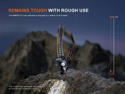 Fenix HM65R V2.0 - Lampe frontale double faisceau - 2200 lumens