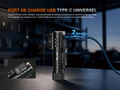 Fenix HM71R V2.0 - Lampe frontale rechargeable - 3500 lumens