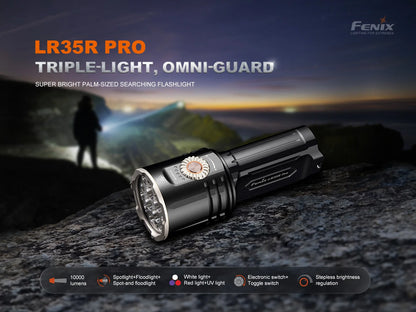 Fenix LR35R Pro - Lampe de recherche super lumineuse - 10000 LUMENS