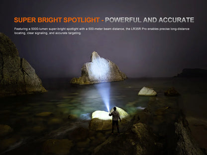 Fenix LR35R Pro - Lampe de recherche super lumineuse - 10000 LUMENS