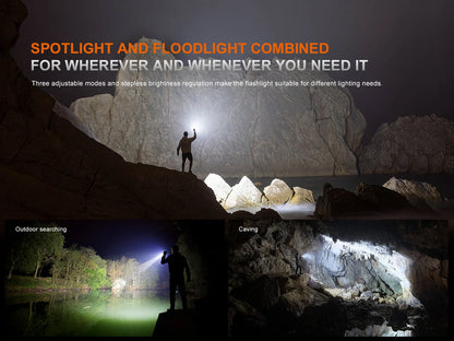 Fenix LR35R Pro - Lampe de recherche super lumineuse - 10000 LUMENS