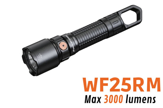 Fenix WF25RM - Lampe de poche rechargeable polyvalente - 3000 lumens - Revendeur Officiel Lampes FENIX depuis 2008 | Votre Boutique en ligne FENIX®