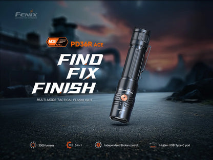 Fenix PD36R ACE Lampe torche tactique multimodes - 3000 lumens