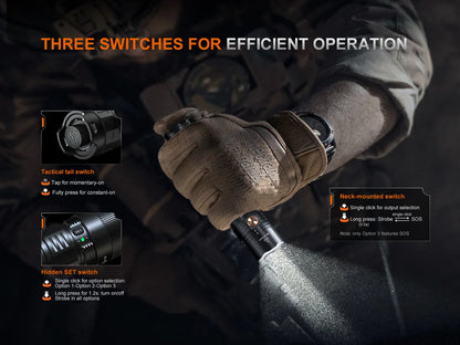 Fenix PD36R ACE Lampe torche tactique multimodes - 3000 lumens