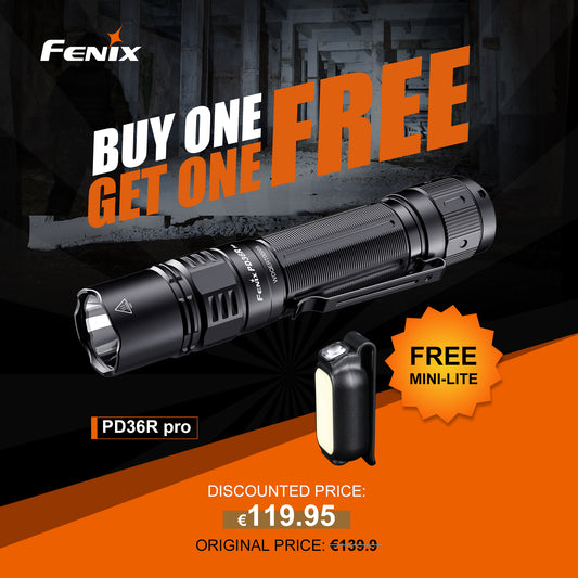 Fenix pack - PD36R PRO KIT - PD36R PRO 2800 lumens + MINI LITE 150 lumens - Revendeur Officiel Lampes FENIX depuis 2008 | Votre Boutique en ligne FENIX®