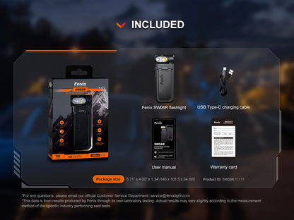 Fenix SW06R - Lampe de poche rechargeable compacte - 500 lumens