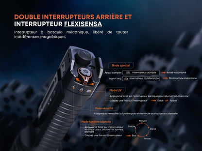 Fenix TK35R Lampe de poche haute performance multimodes - 5800 lumens - Rechargeables USB-C