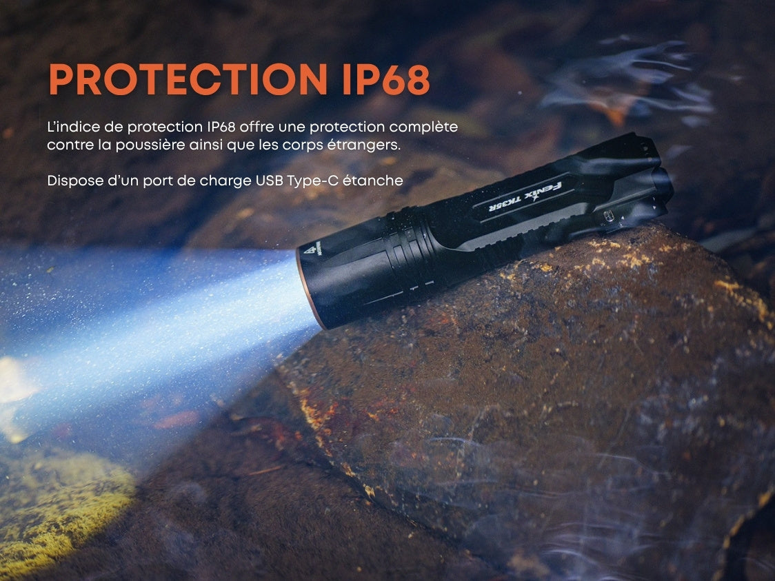 Fenix TK35R Lampe de poche haute performance multimodes - 5800 lumens - Rechargeables USB-C