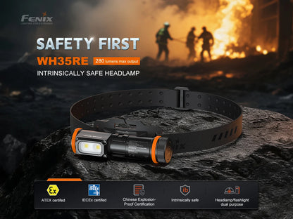 Fenix WH35RE - Lampe frontale à sécurité intrinsèque  - 280 lumens