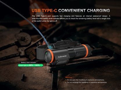 Fenix WH35RE - Lampe frontale à sécurité intrinsèque  - 280 lumens