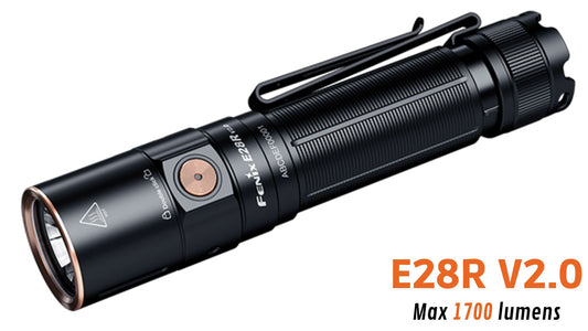 Fenix E28R V2.0 - 1700 lumens - Rechargeable USB-C - Revendeur Officiel Lampes FENIX depuis 2008 | Votre Boutique en ligne FENIX®