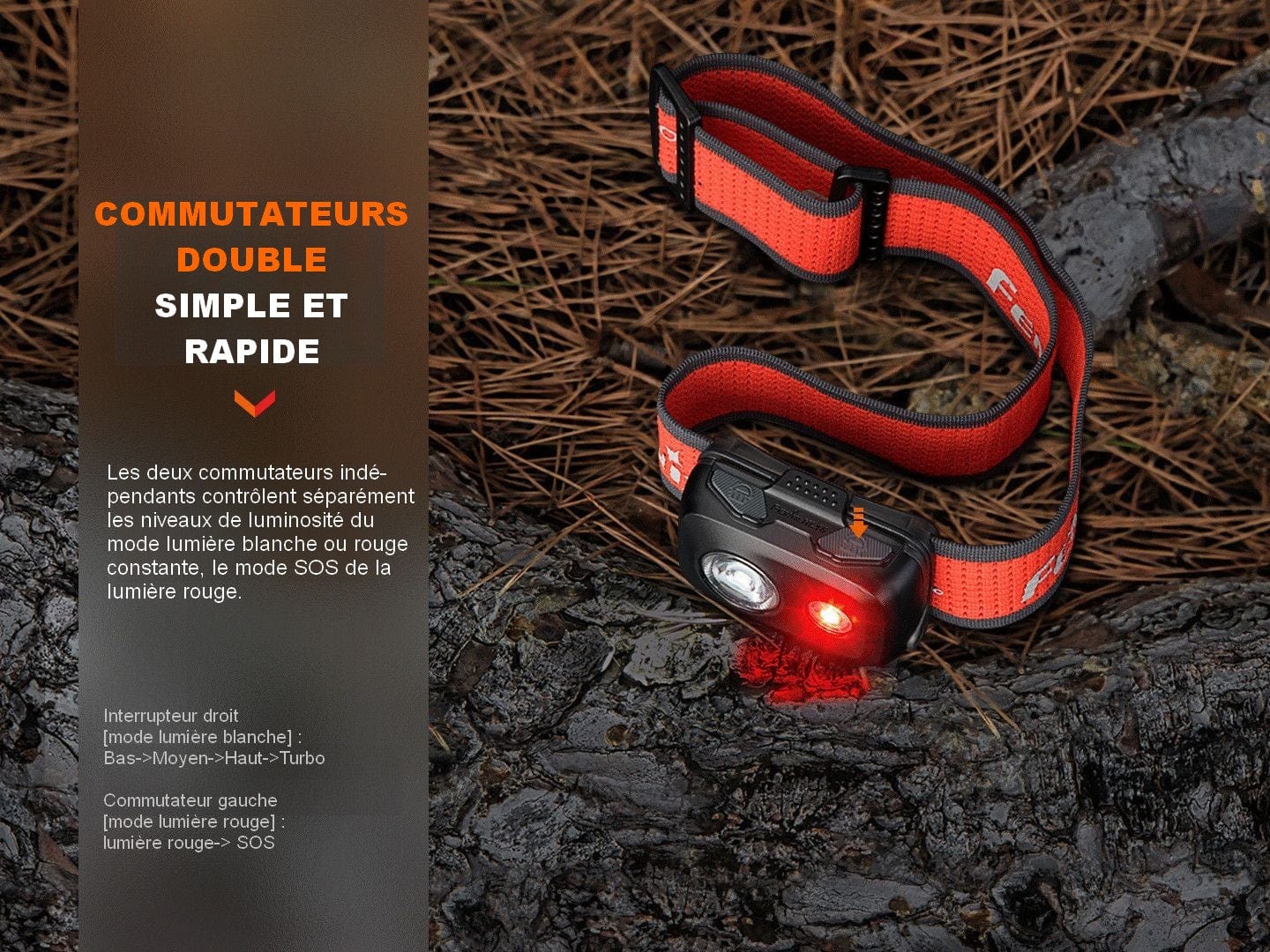 Fenix HL16 - 450 Lumens - Ultra légère et compacte Revendeur Officiel Lampes FENIX depuis 2008 | Votre Boutique en ligne FENIX®