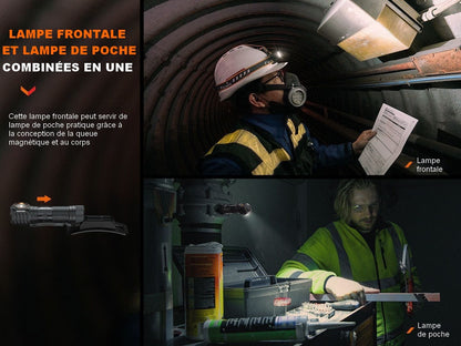 Fenix HM61R V2.0 - 1200 Lumens - Recharge magnétique - Multifonctions Revendeur Officiel Lampes FENIX depuis 2008 | Votre Boutique en ligne FENIX®