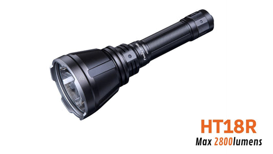 Fenix HT18R - Lampe tactique longue portée - 2800 lumens - 1100 mètres
