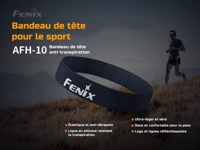 Fenix AFH-10 - serre tête de sport élastique en nylon avec lignes réfléchissantes et anti-transpiration Site Officiel FENIX® - Votre boutique en ligne Fenix®