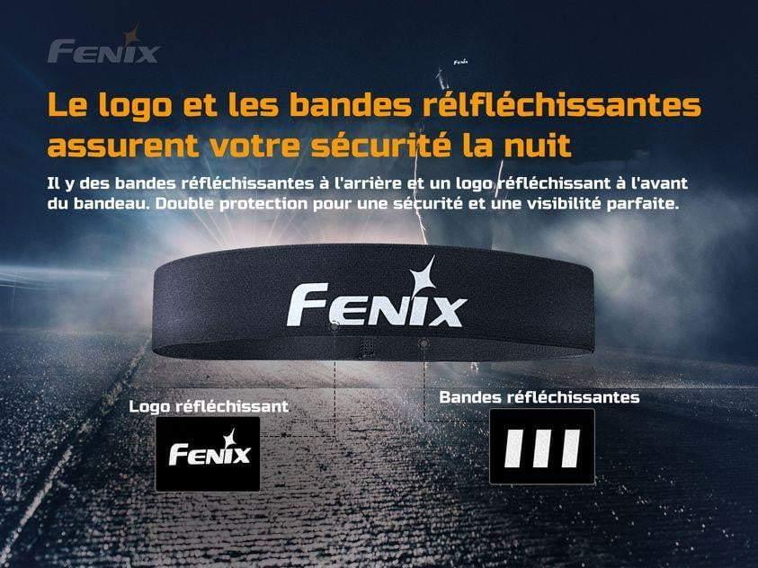Fenix AFH-10 - serre tête de sport élastique en nylon avec lignes réfléchissantes et anti-transpiration Site Officiel FENIX® - Votre boutique en ligne Fenix®