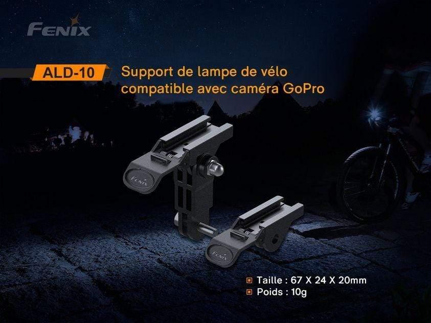 Fenix ALD-10 - Support de lampe de vélo compatible GoPro Site Officiel FENIX® - Votre boutique en ligne Fenix®