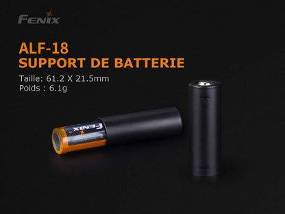 Fenix ALF-18 Convertisseur de batterie 18650 en 21700 Site Officiel FENIX® - Votre boutique en ligne Fenix®