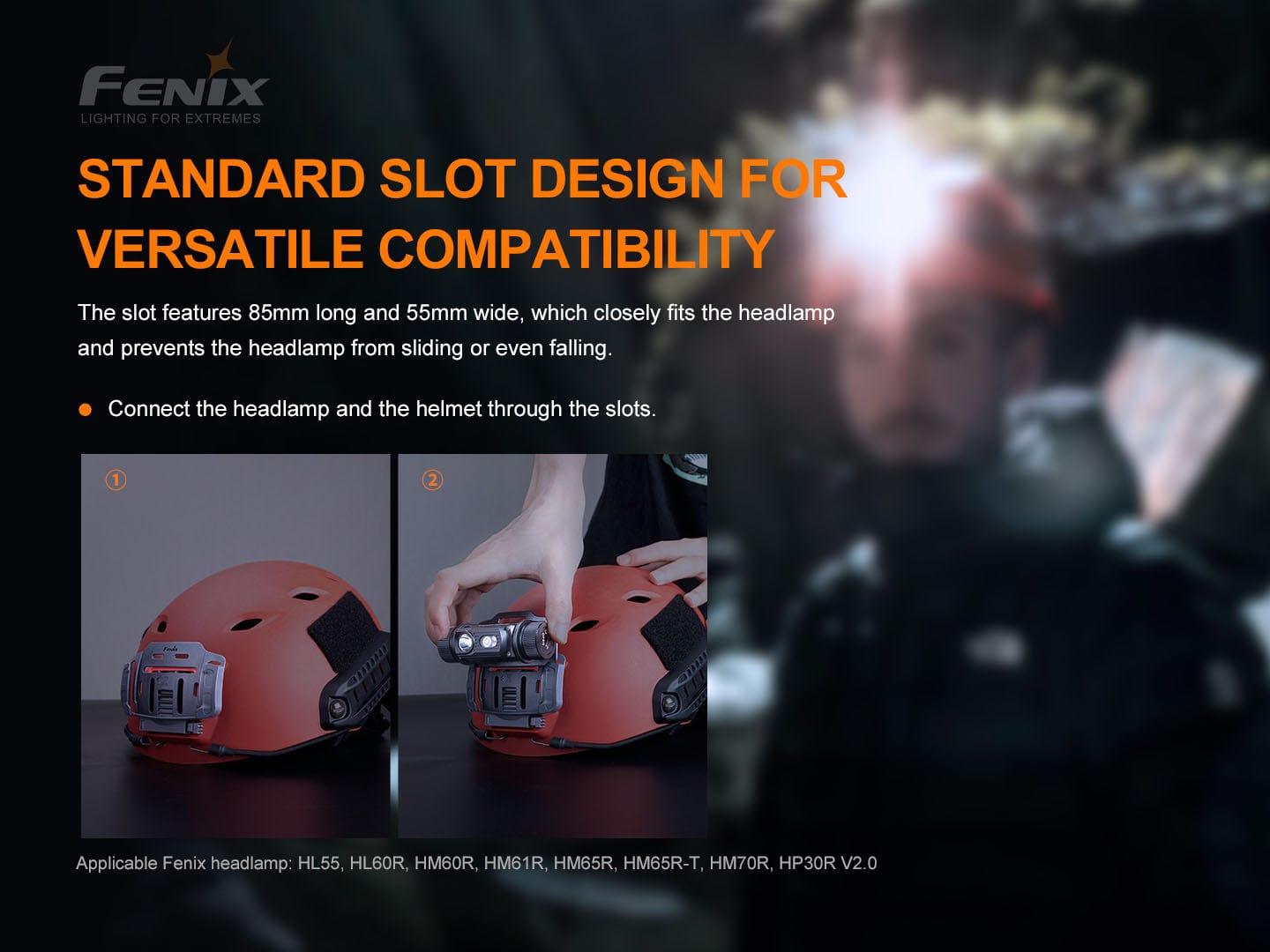Fenix ALG-04 - Le clip de casque Revendeur Officiel Lampes FENIX depuis 2008 | Votre Boutique en ligne FENIX®