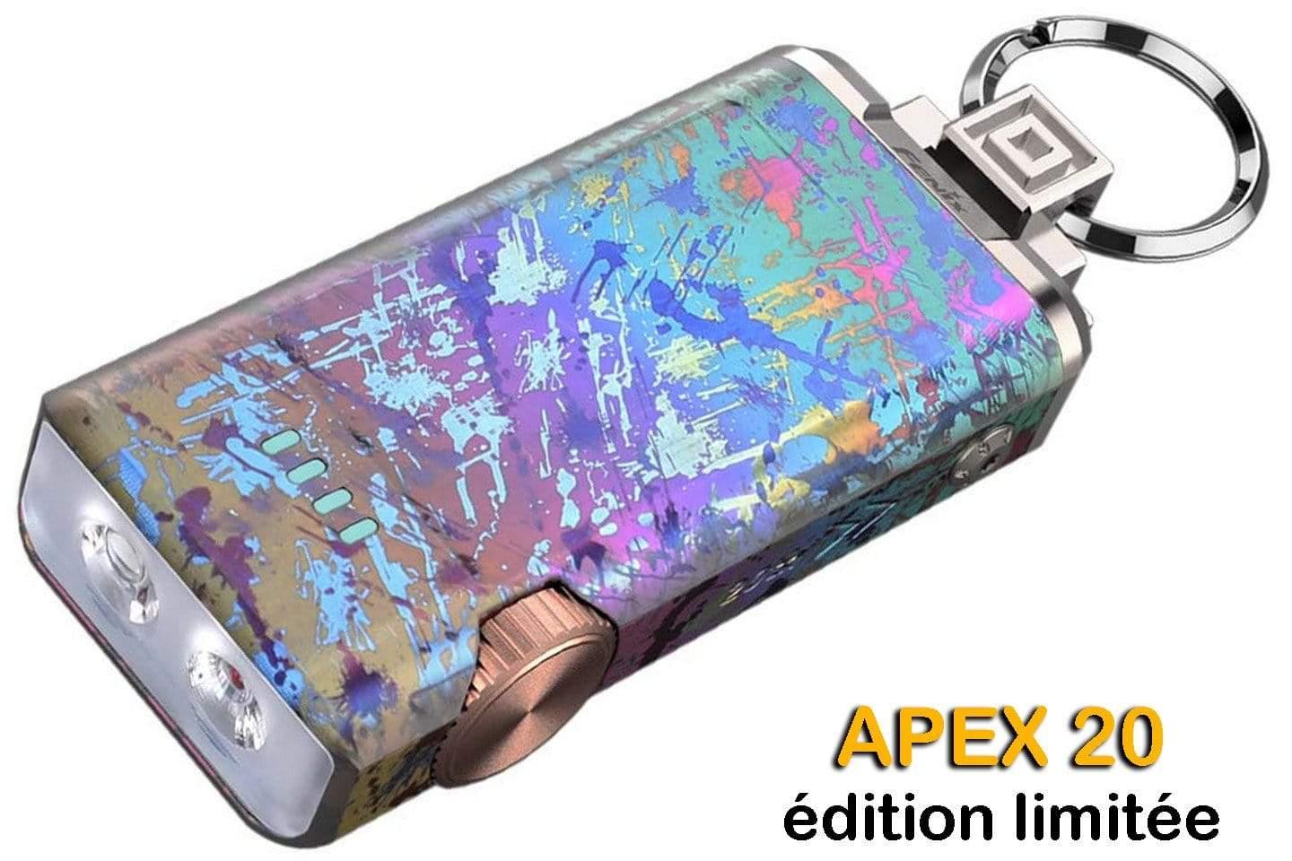 Fenix APEX 20 - Mix Iridescent Titane édition limitée et numérotée spéciale 20 ans de Fenix Revendeur Officiel Lampes FENIX depuis 2008 | Votre Boutique en ligne FENIX®